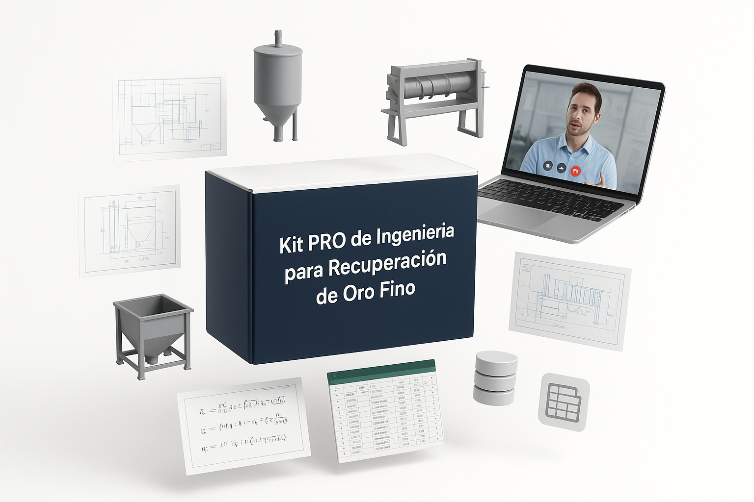 Kit PRO de Ingeniería para Recuperación de Oro Fino 2